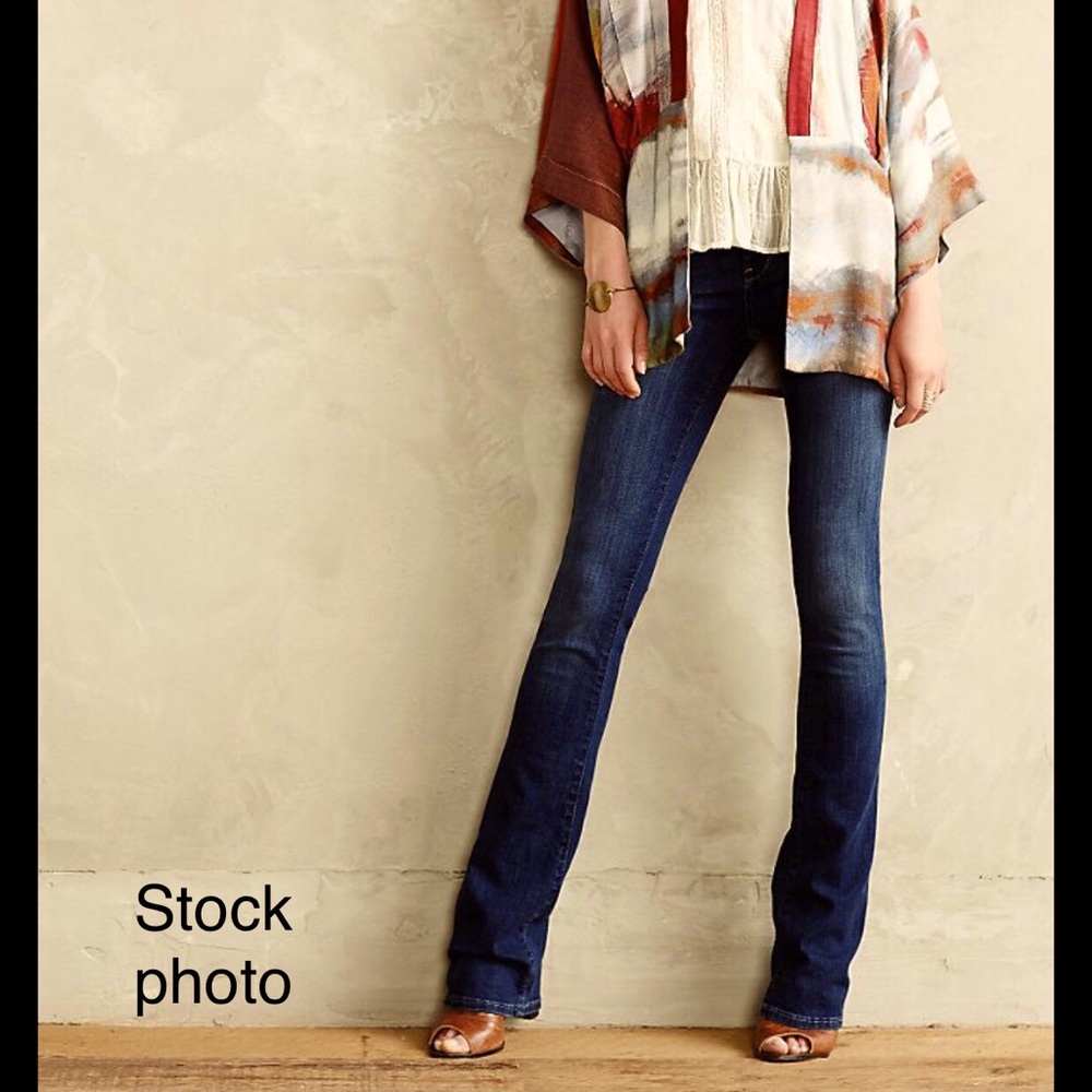 ANTHRO (PILCRO) BOOTCUT DARK DENIM JEANS